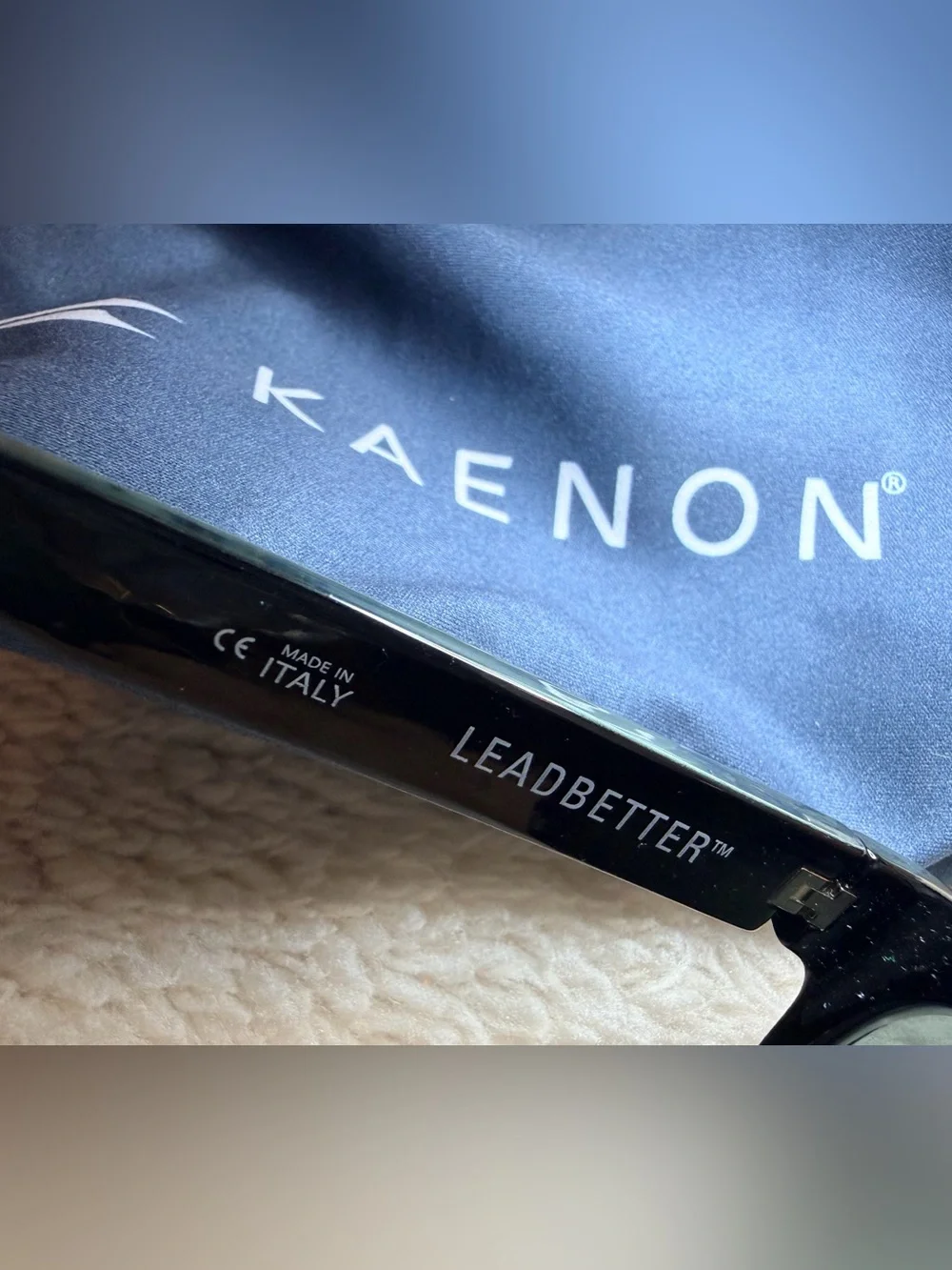 60. NEW KAENON  Men’s Sunglasses — Green Marble Frame with Gray Lenses